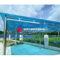 藍色陽光板_深圳批發(fā)藍色陽光板_工程雨棚車棚